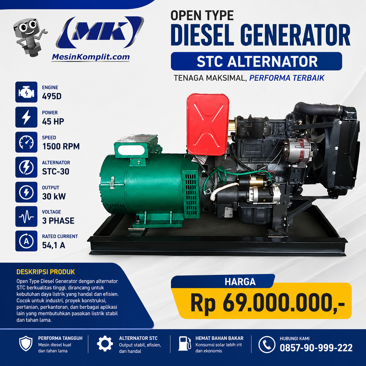 Genset Open Alternator ST...